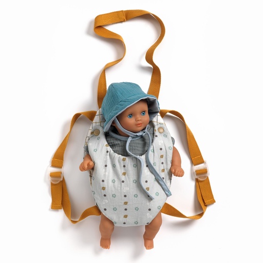 Baby Carrying - Baby Carrier Blue Gray Pomea Djeco
