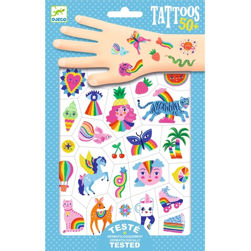Tatoo Rainbow Design By Djeco