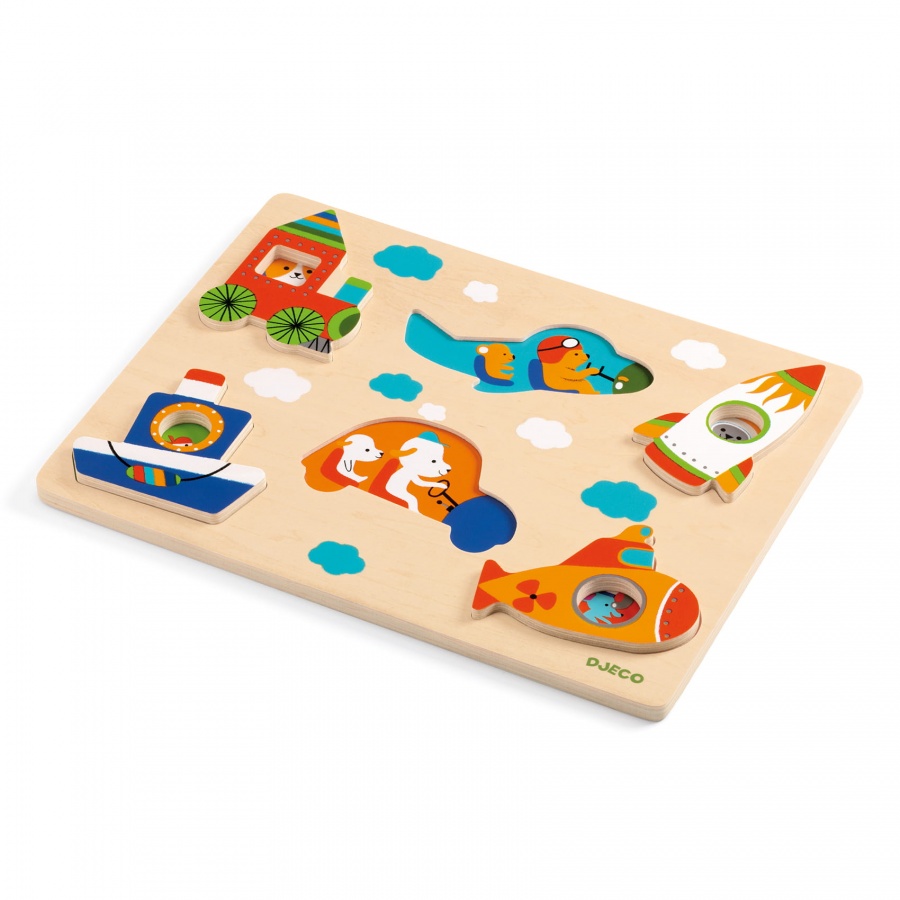 Relief Puzzle - Coucou-Vroum - Fsc 100% Djeco