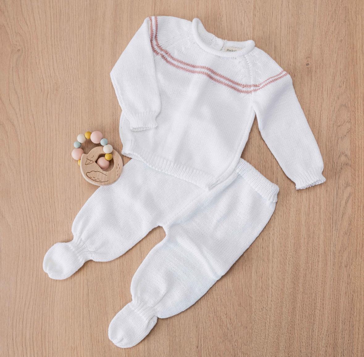 Set Nido tejido - Rosa Peekaboo