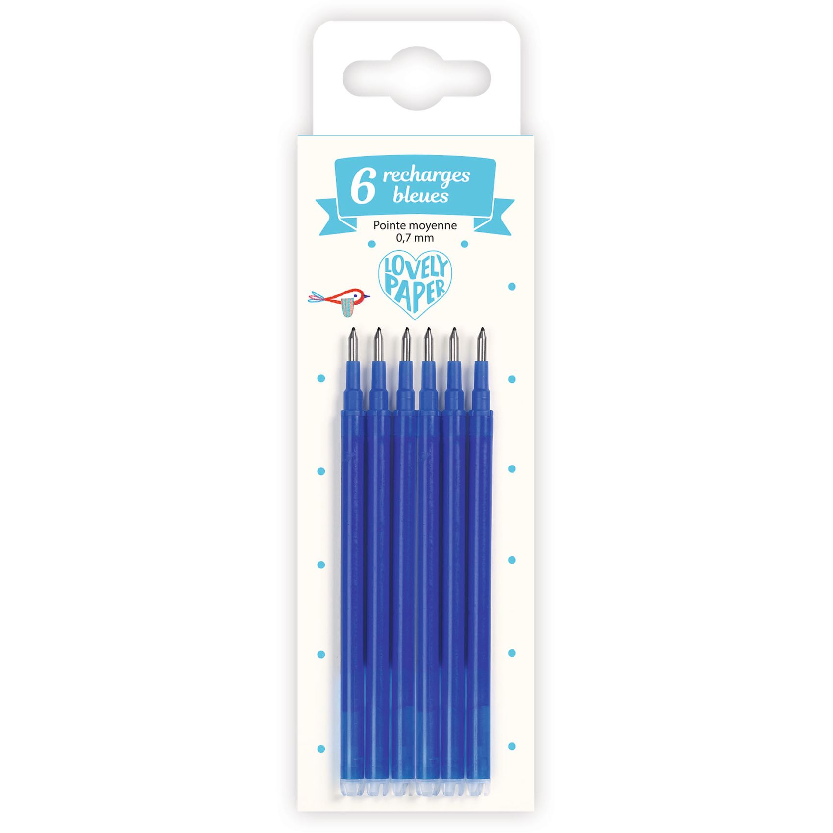 Set De 6 Recambios Azules - Punta Media Djeco