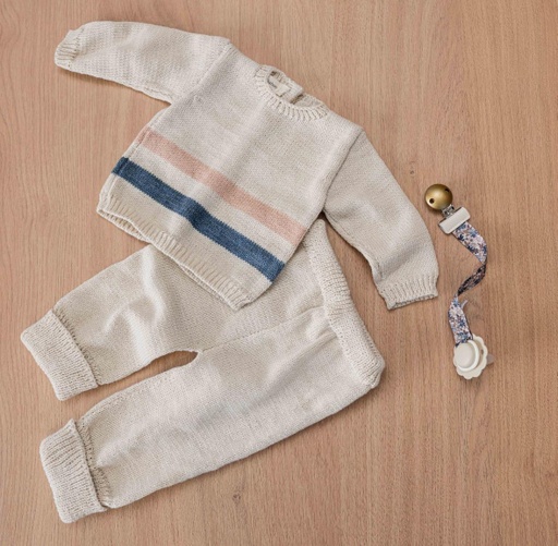 Set Duna tejido - Rosa y Azul Peekaboo