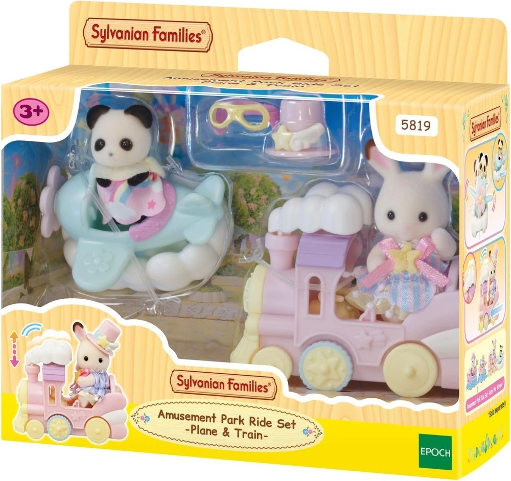 Amusement Park Ride Set Plane & Train Sylvanian Families
