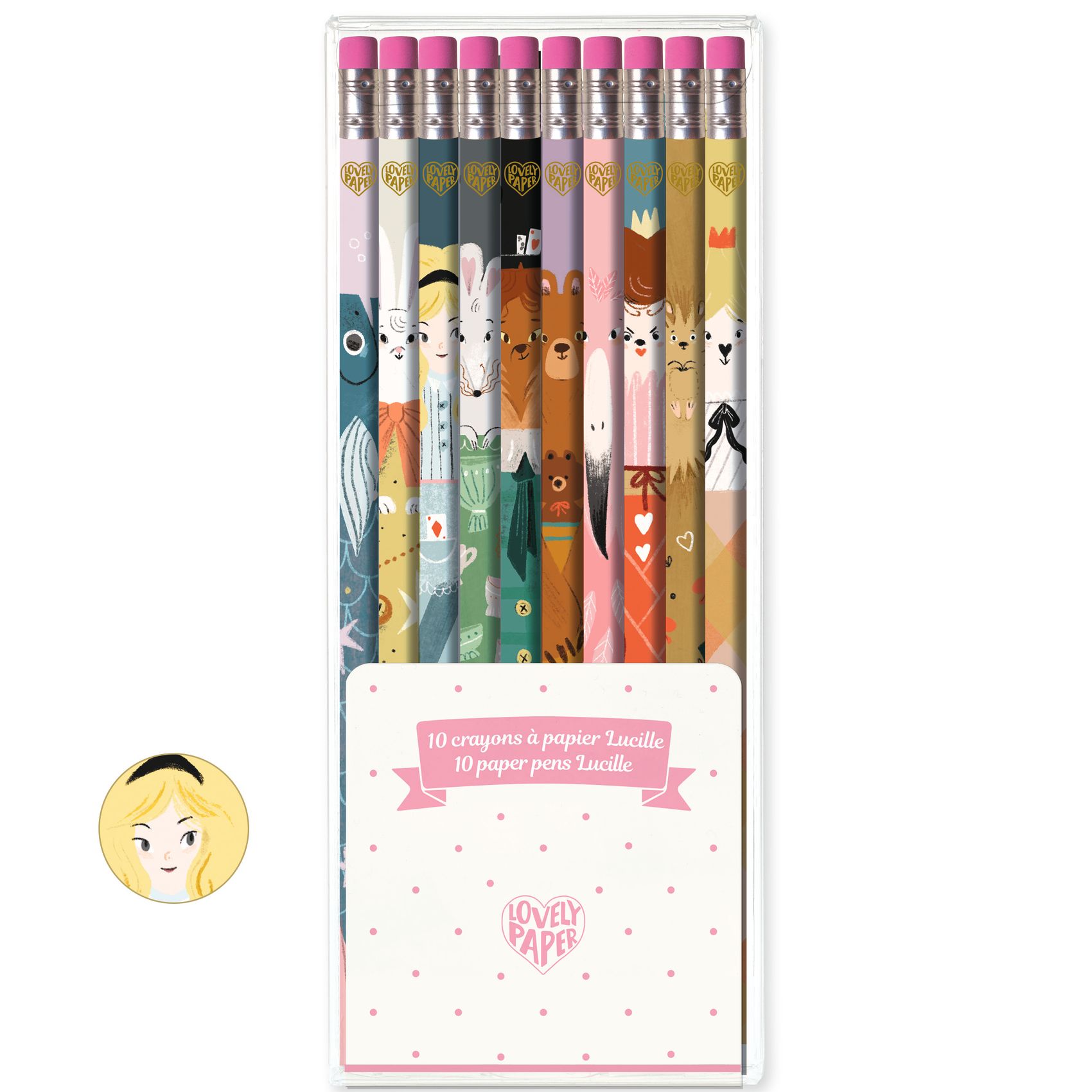 10 Lucille Pencils Djeco