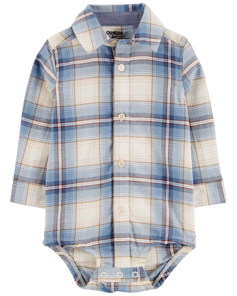 Body Camisa A Cuadros Algodón Oshkosh