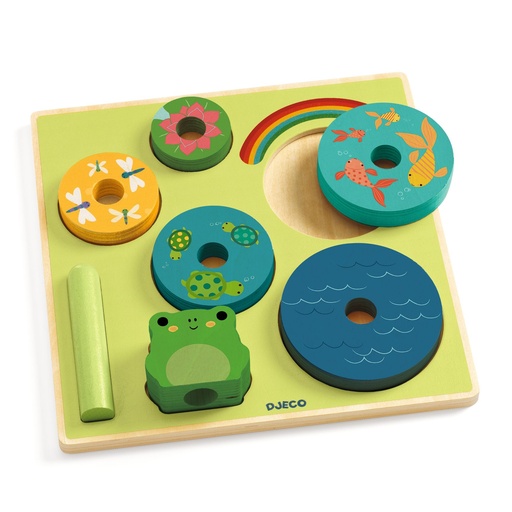 Puzz & Stack Rainbow Djeco