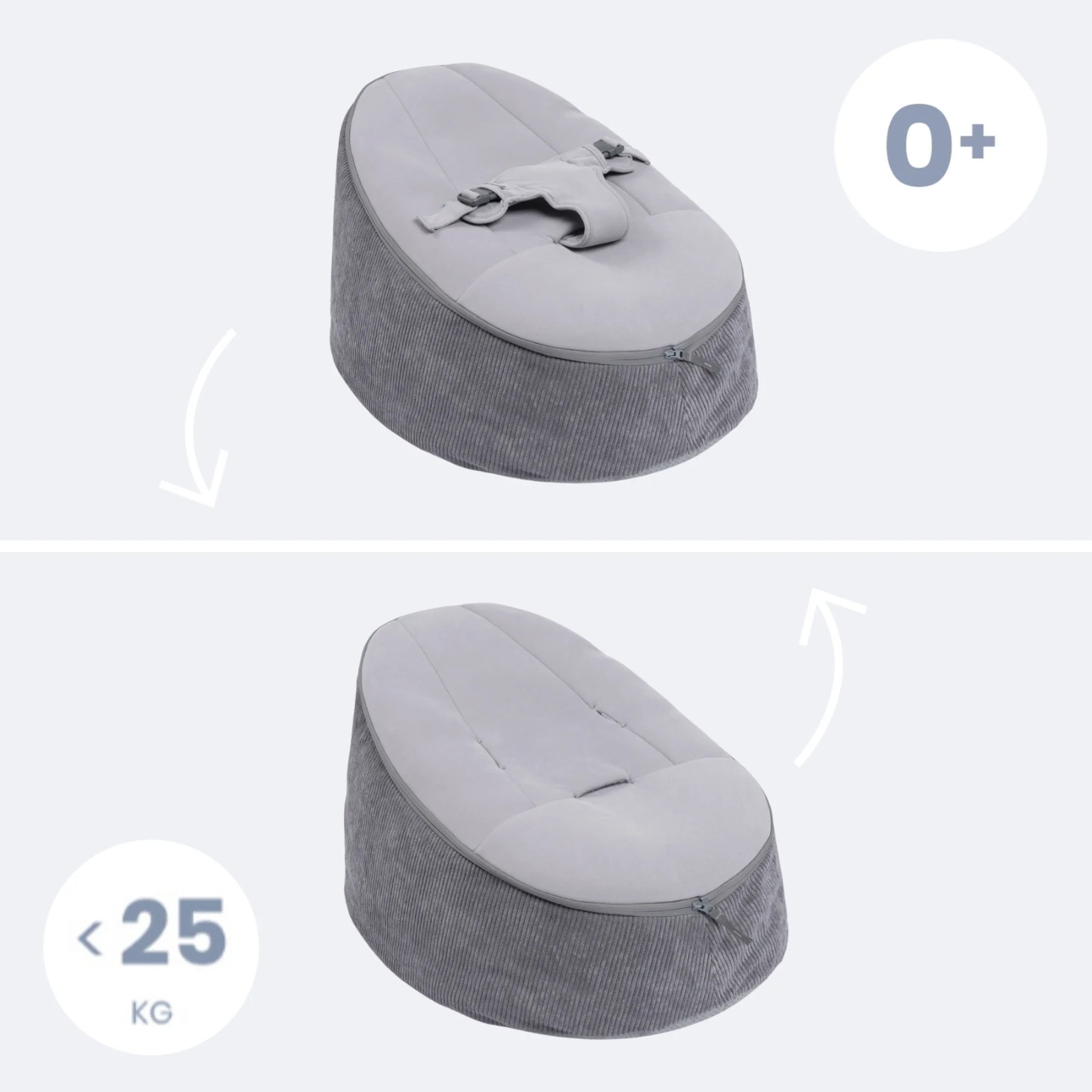 Tumbona Asiento Evolutivo Grey Doomoo