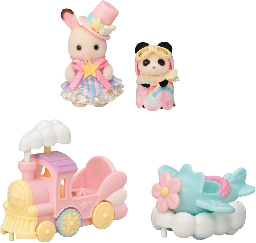 Amusement Park Ride Set Plane & Train Sylvanian Families