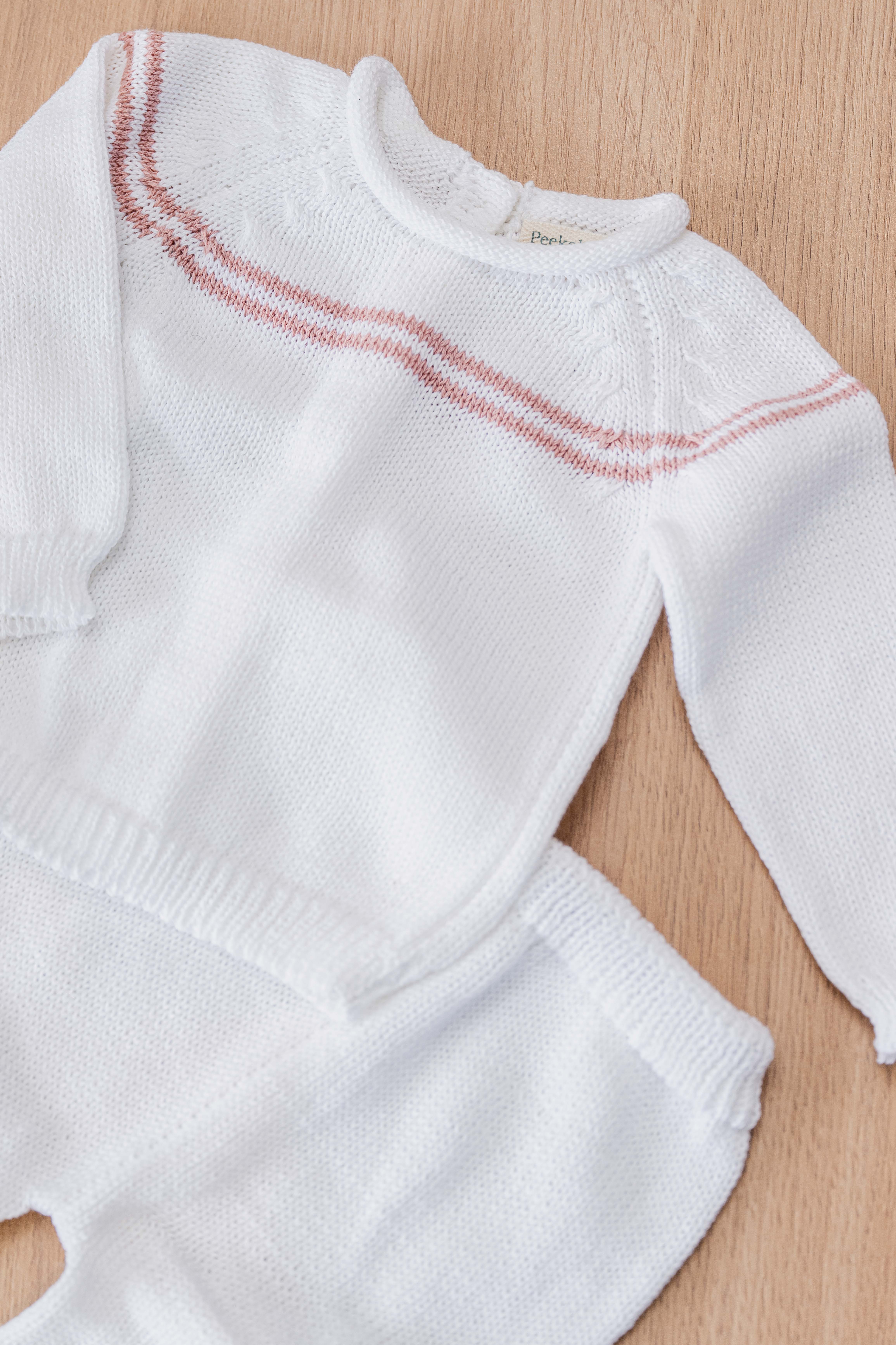 Set Nido tejido - Rosa Peekaboo