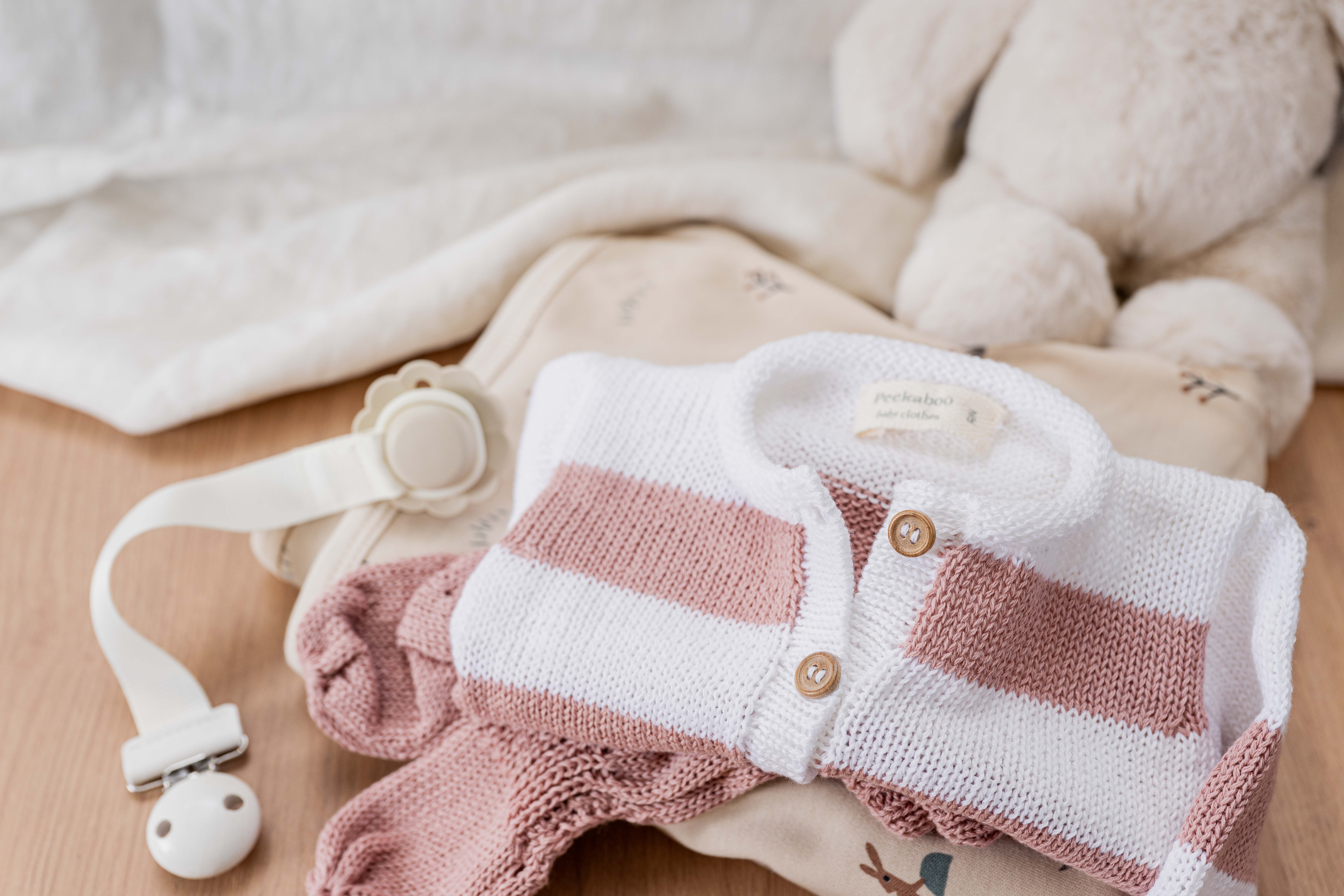 Set Brisa tejido - Rosa Peekaboo
