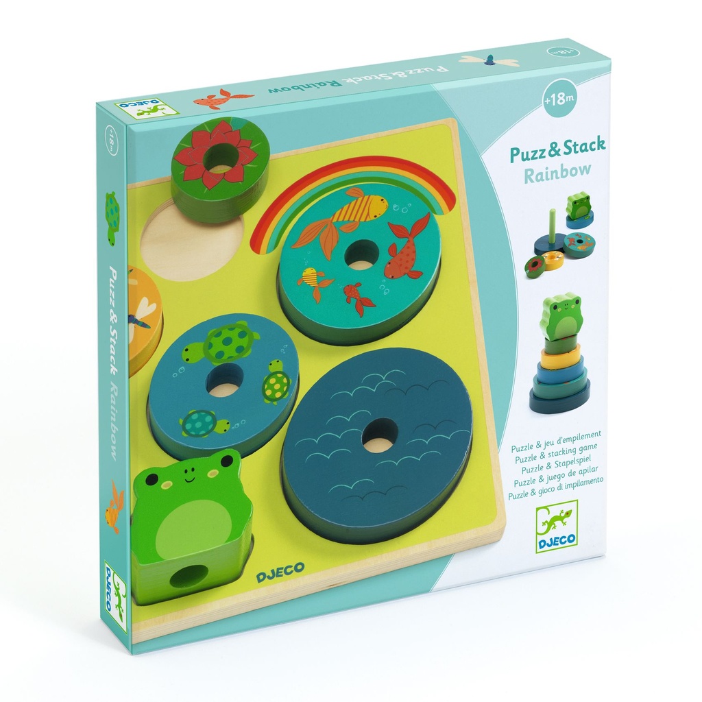 Puzz & Stack Rainbow Djeco