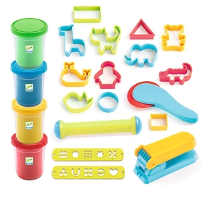 Introduction To Dough 4 Tubes / 21 Tools Design By By Djeco