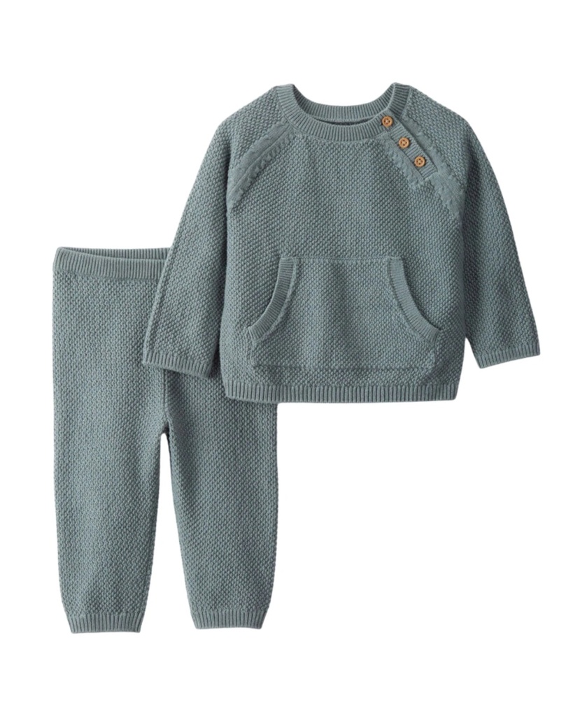 Set 2Pc Pant Y Buzo Alg Org Verde Little Planet Carters