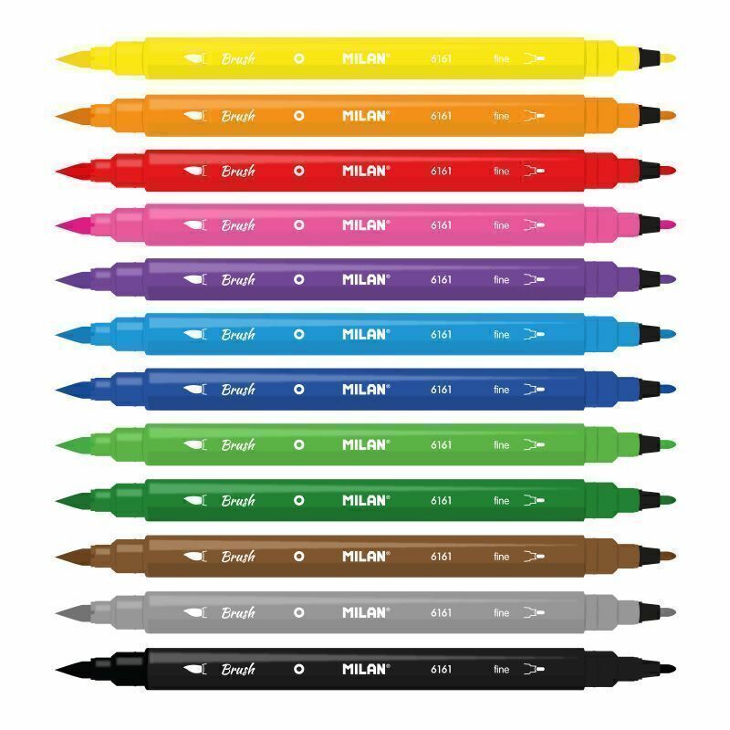 10 Felt Brushes - Pop Colours  Design By By Djeco
