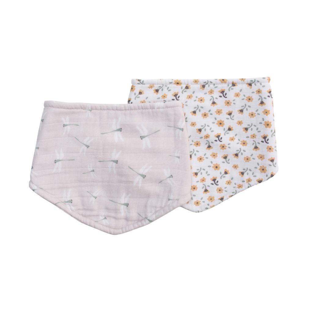 Set x2 babero bandana Vintage & Dragonfly Lulujo