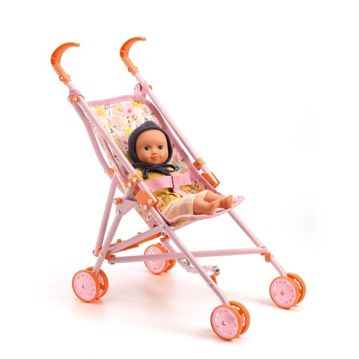 Stroller - Stroller  Flowers - 54 Cm
 Pomea Djeco