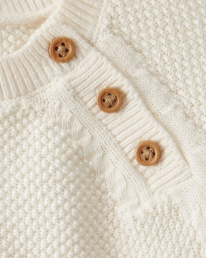 Set 2Pc Pant Y Buzo Alg Org Beige Little Planet Carters