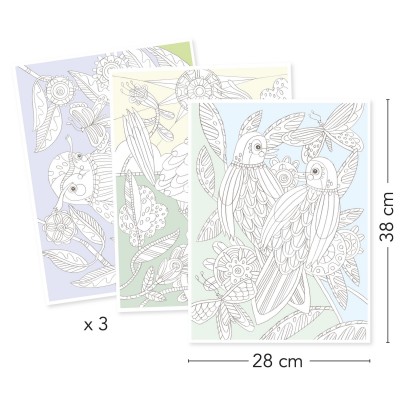 Colouring Gallery Birds Djeco